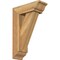 Ekena Millwork Traditional Traditional Rough Sawn Bracket w/ Offset Brace, Western Red Cedar, 6"W x 16"D x 24"H BKT0604X16X24TRA01RWR - alternate 1